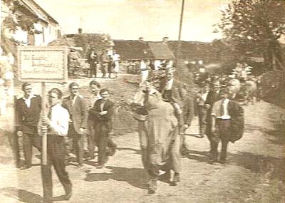 Umzug durch Weinsfeld bei der Eselshochzeit von 1949!