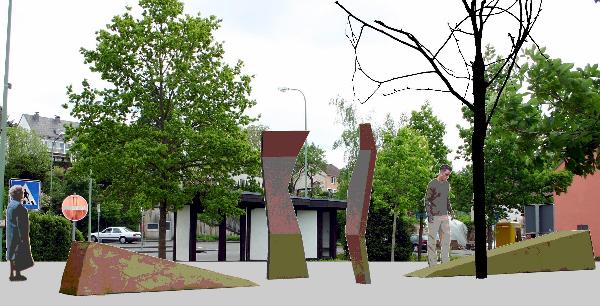 So in etwa wird es demnchst vor dem Busplatz aussehen!