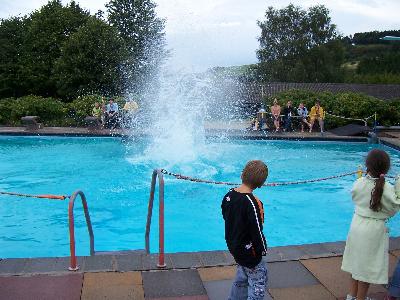 "eine schne Arschbombe"