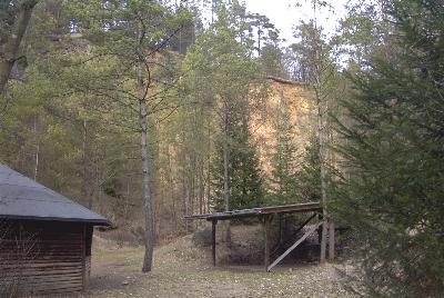 Blick auf den Steinbruch